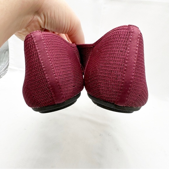 Skechers Cleo wine maroon red slip on pointed flats size 10 - Picture 8 of 8